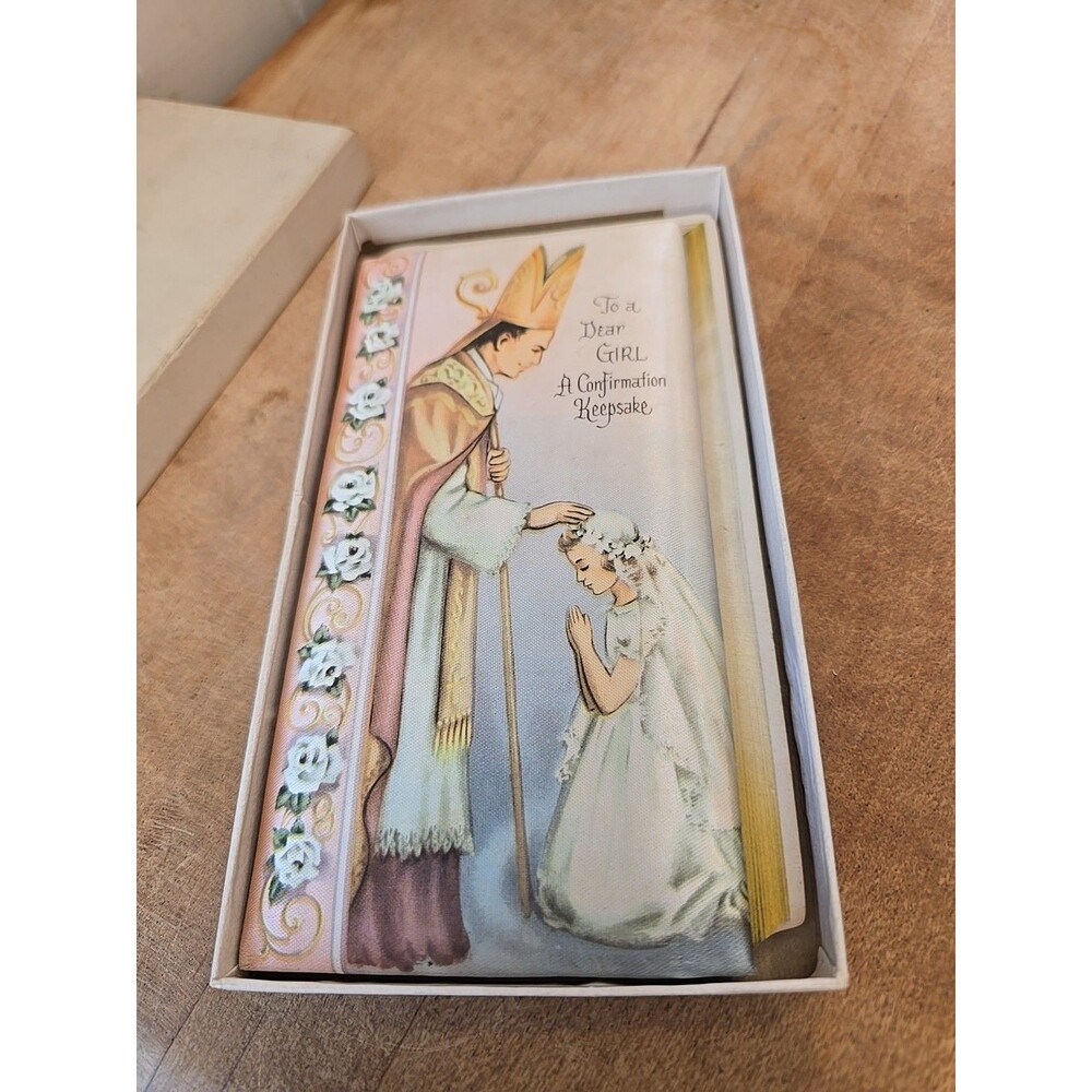 Vintage Unused "Confirmation Keepsake'" for Girl Christian Religious Memories